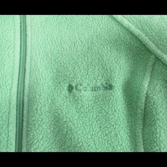 Columbia Mint Green Fleece Jacket L - Picture 4 of 9